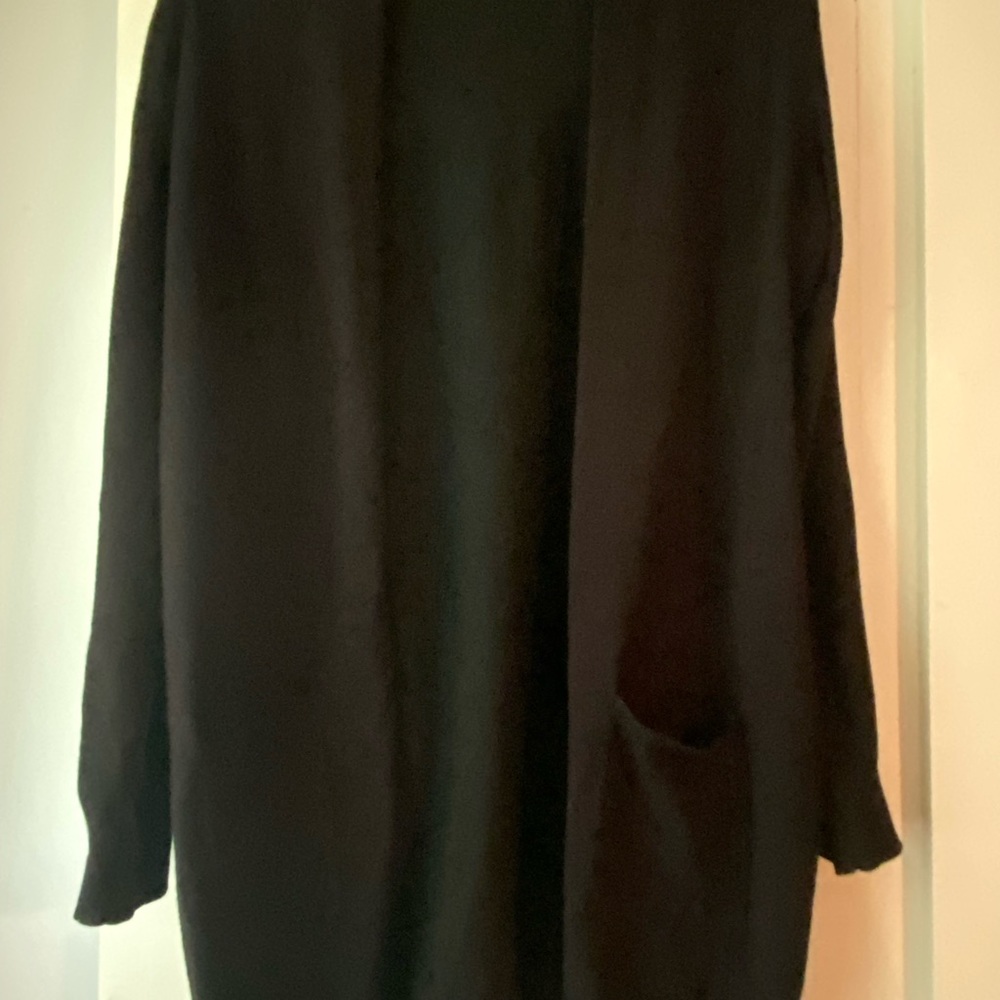 Long casual cardigan, snap buttons, warm